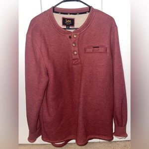 Lee 3 button Sherpa pullover